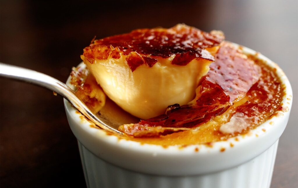 Crème brûlée caramélisée