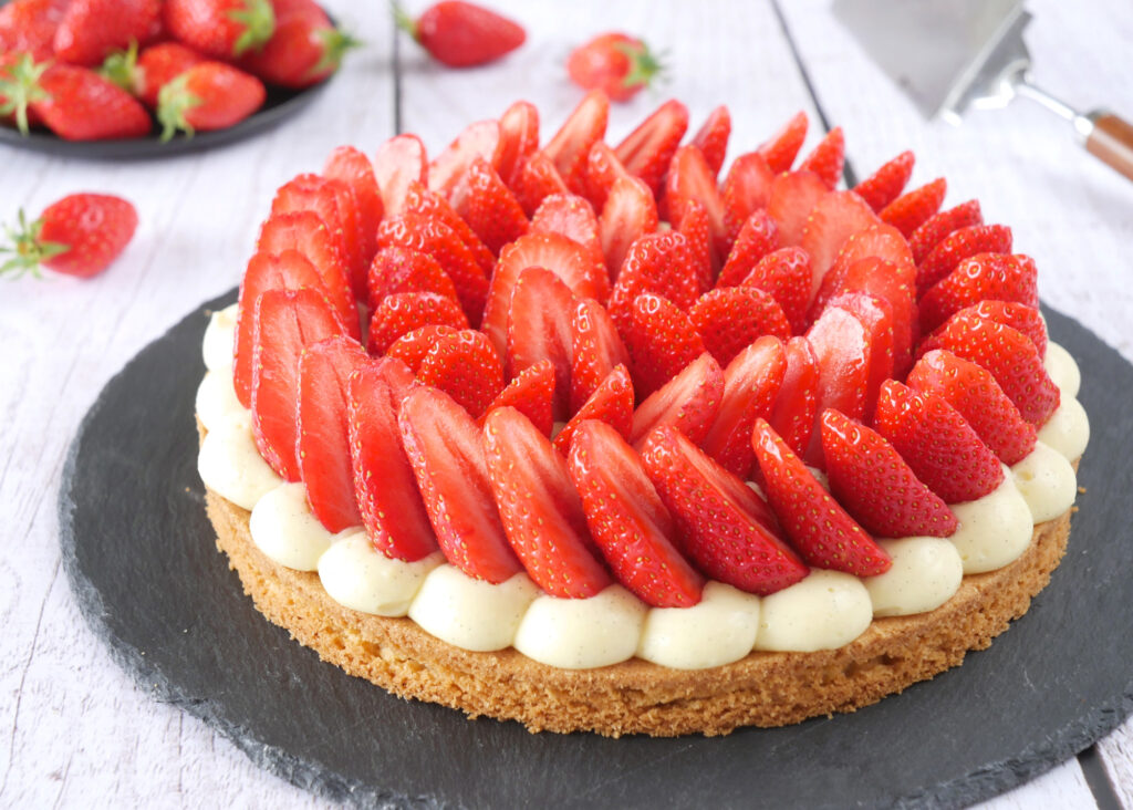 Tarte aux fraises maison