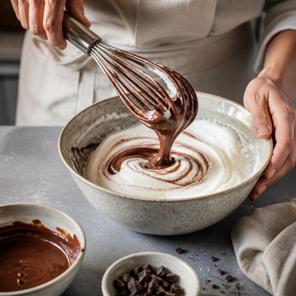 Mousse au chocolat aérienne : texture stable sans crème